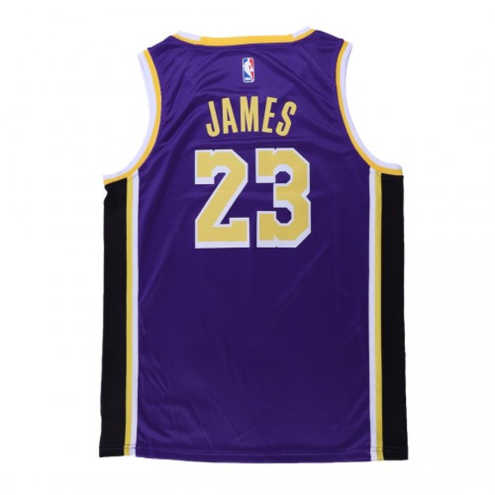 Men's Los Angeles Lakers LeBron James #23 Purple Swingman Jersey - Statement Edition-Pro Kit Vault | Brand New 26/27 Sports Jerseys
